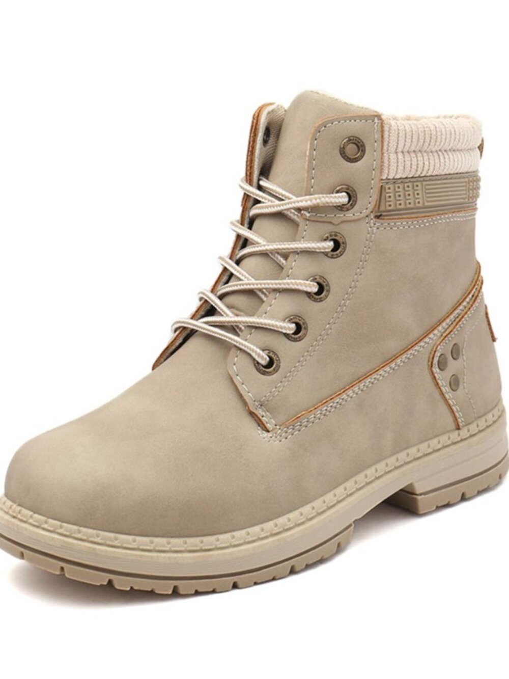 Women's Lace-Up Work Hiking Combat Ankle Boots